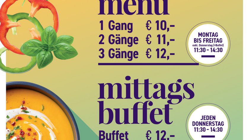 Restaurant Bachstelze in Kapfenberg Mittagsmenü und Mittagsbuffet Preise im Restaurant Böhlerstern mit Suppe und Kräutern
